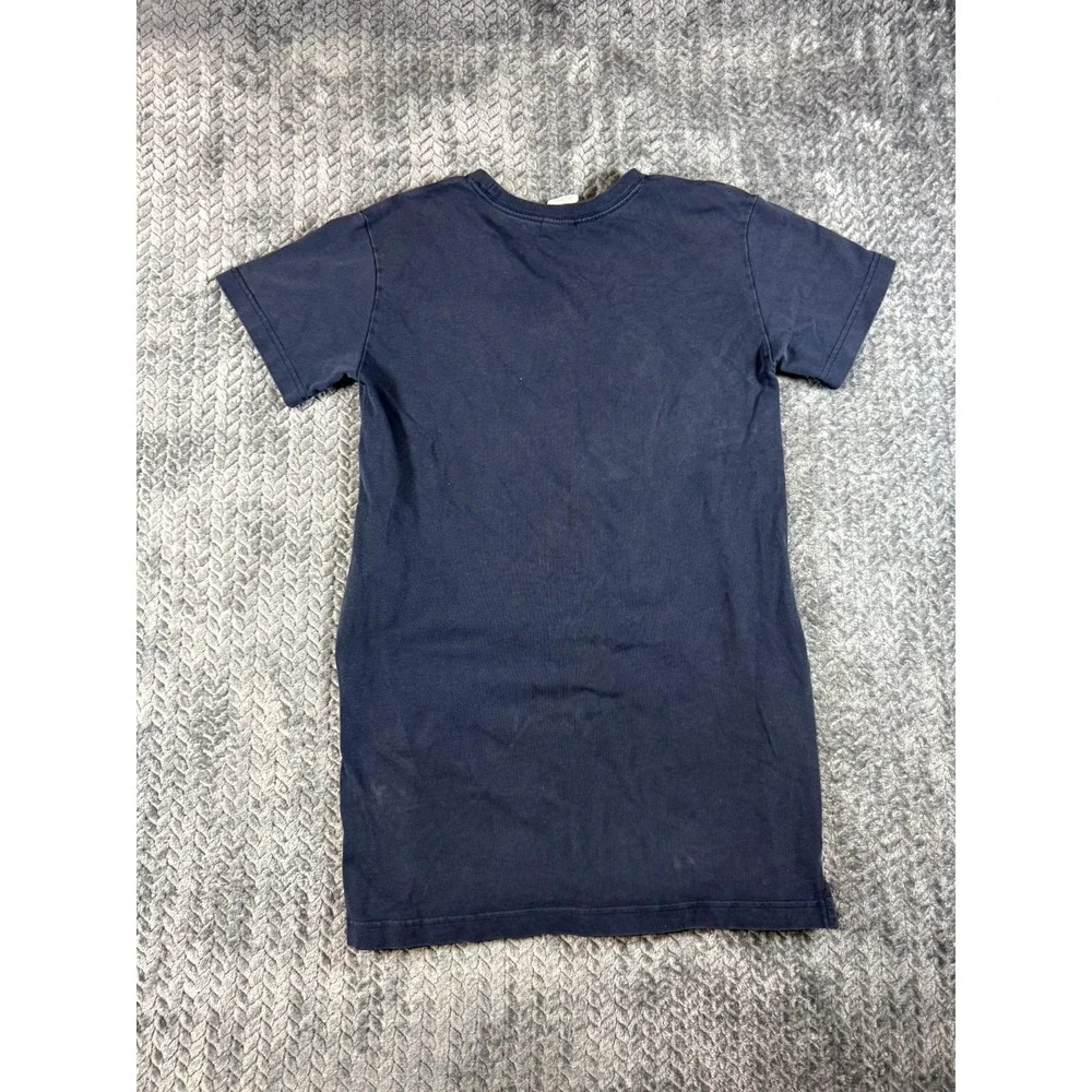 Nike Just Do It T Shirt Dress Girls L Navy Blue Cotton Crew Neck Pocket Pullover